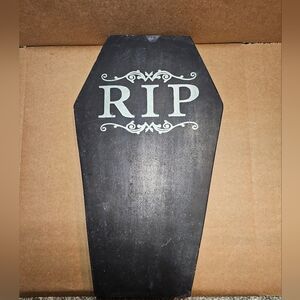 RIP Halloween Coffin Marble cheeseboard/tray